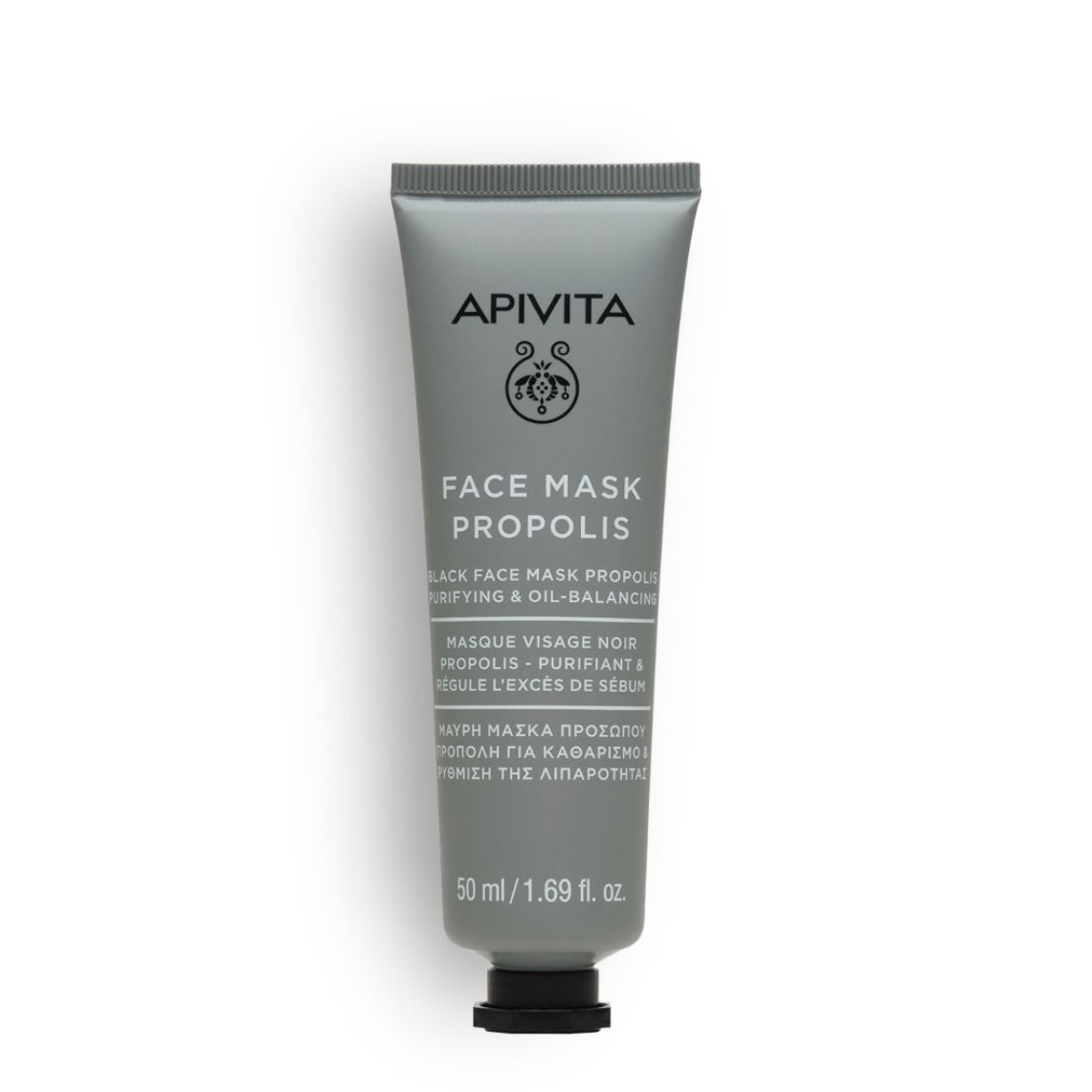 APIVITA Black Face Mask Propolis - Purifying & Oil-Balancing