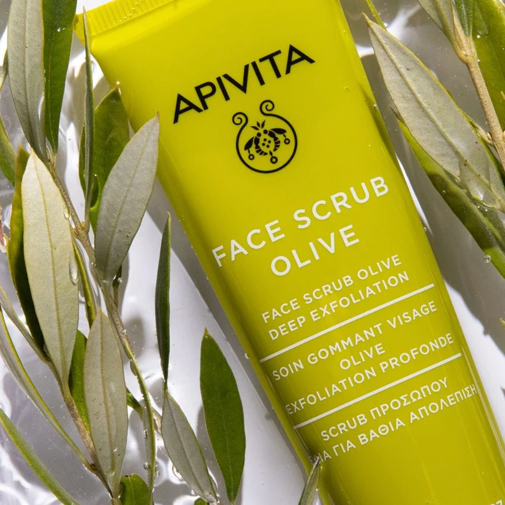APIVITA Face Scrub Olive for Deep Exfoliation