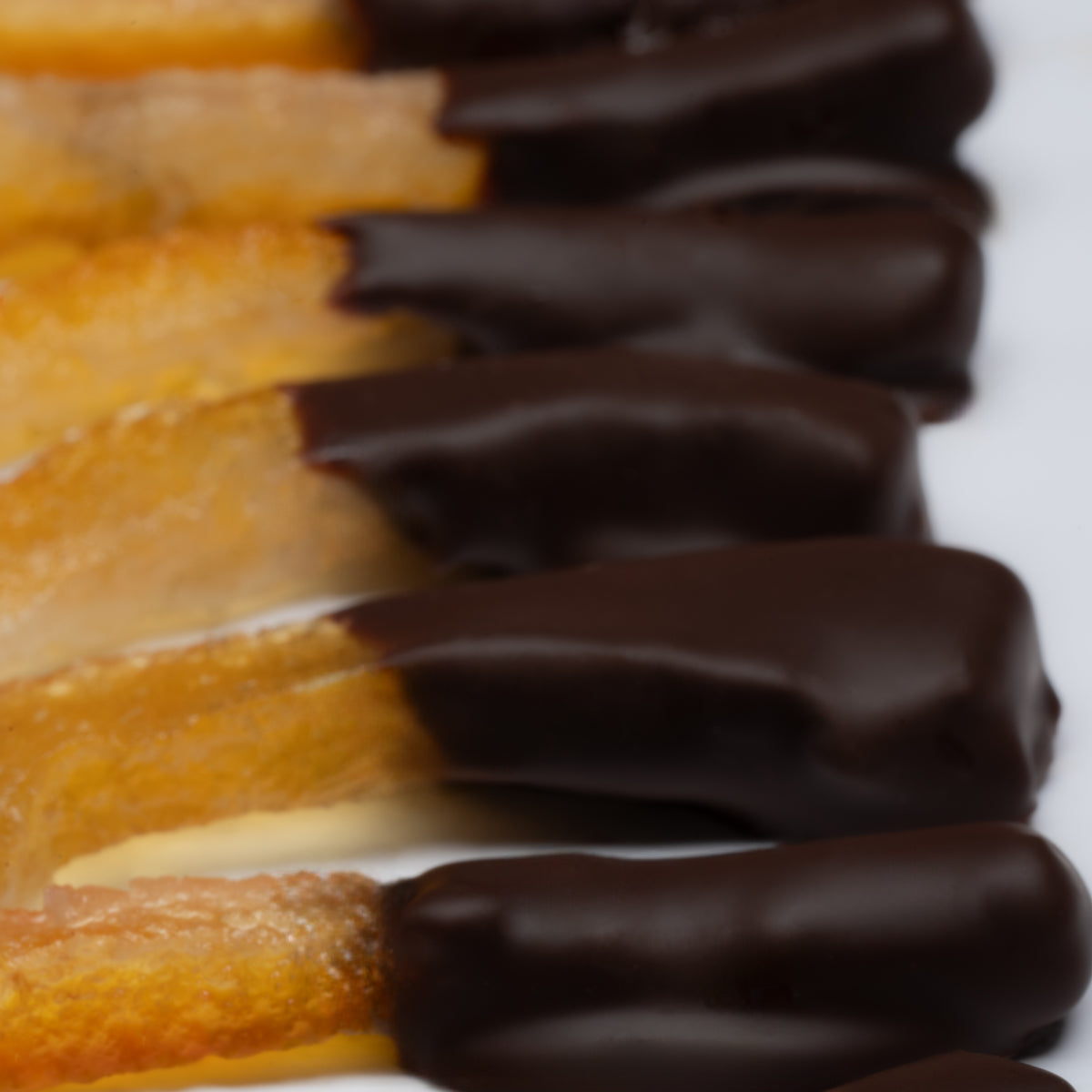Chocolate covered orange peels