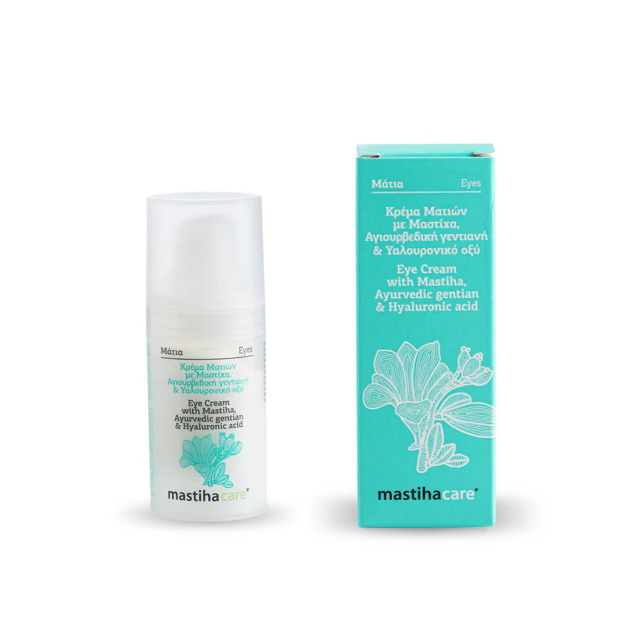Eye Cream with Mastiha, Liquorice, Ayuverdic Gentian, and Hyaluronic Acid 15ml
